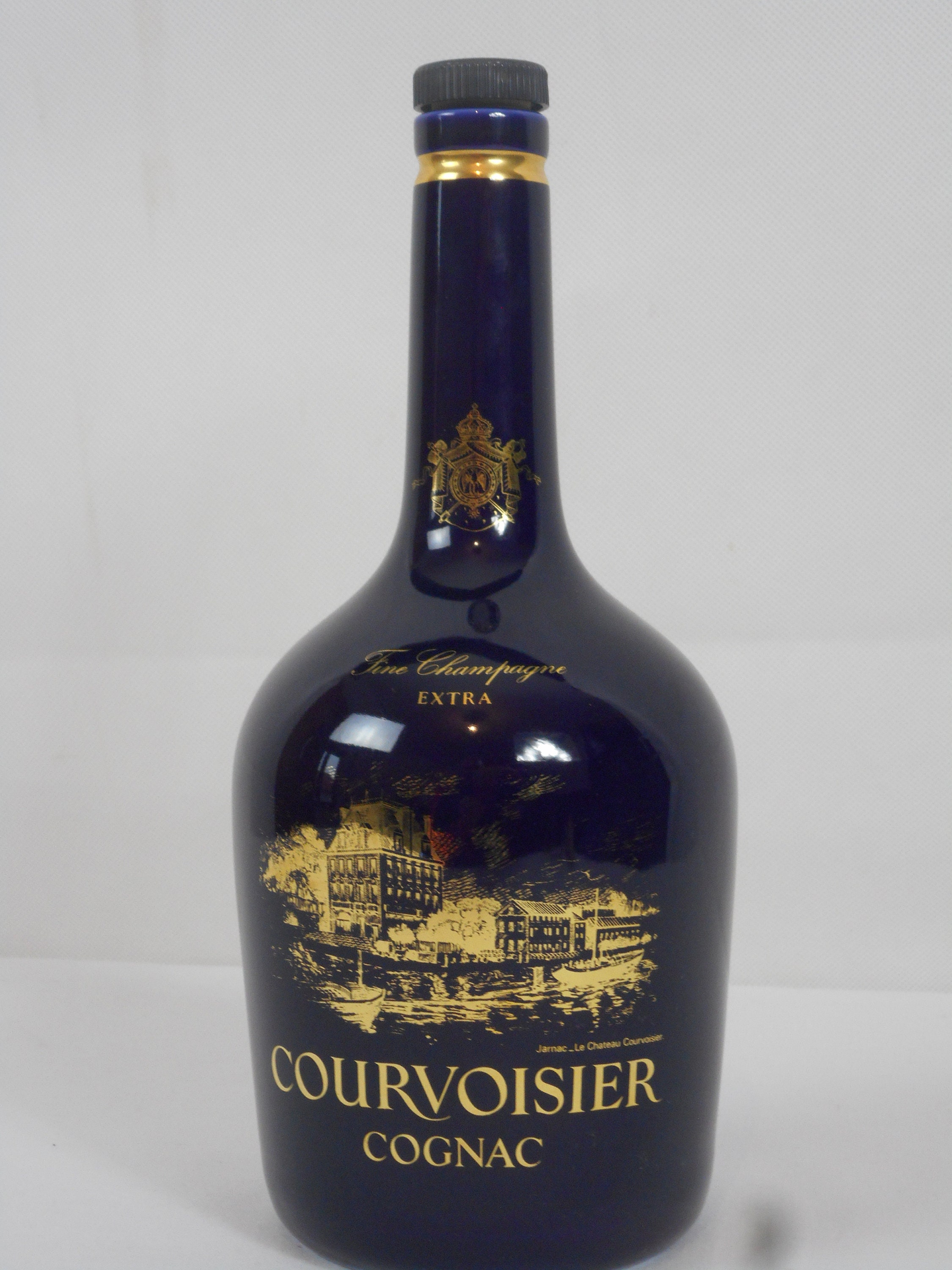 Rare Cru Limoges Bernardaud Porcelaine Courvoisier Cognac Carafe