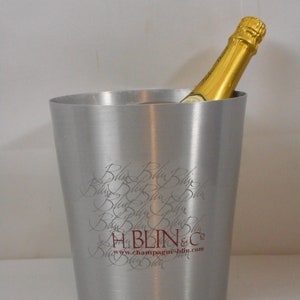 vintage French H.Blin & Co aluminium champagne ice bucket