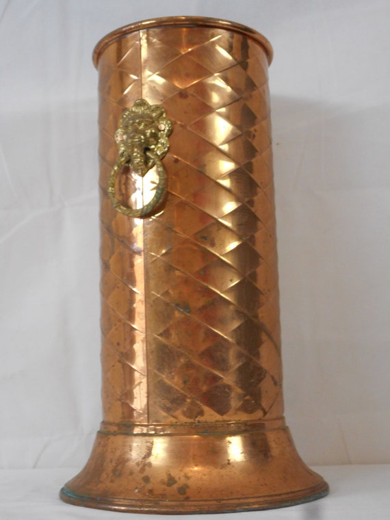 【フランス蚤の市で購入】傘立て　アンティーク　ビンテージ　真鍮 フランス蚤の市で購入】傘立て アンティーク ビンテージ 真鍮 フランス