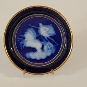 stunning Elegant vintage French Limoges porcelain miniature plate
