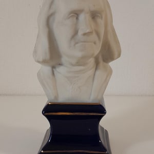 P## Collectable vintage French Limoges Tharaud porcelain biscuit bust figurine