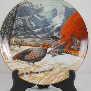 Elegant vintage French Limoges porcelain decorative collectable plate