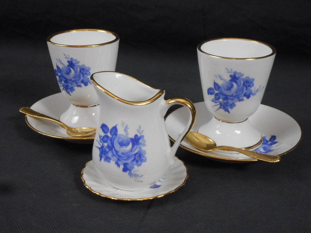 Vintage Limoges Porcelain Decorative Coffee Cups and Saucers Etsy