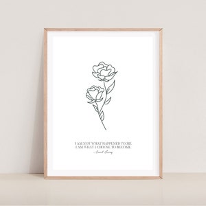 Carl Jung print, I am not what happened to me, Quote art, Digital download, carl jung quote.