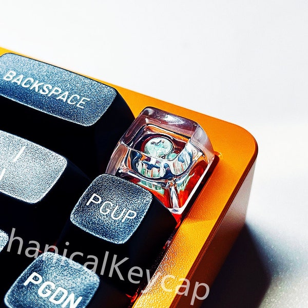 Handmade DSA Clear Resin Keycap Transparent Artisan Backlit Keycaps Key Cap For Cherry MX Mechanical Gaming Keyboard 1 Pcs