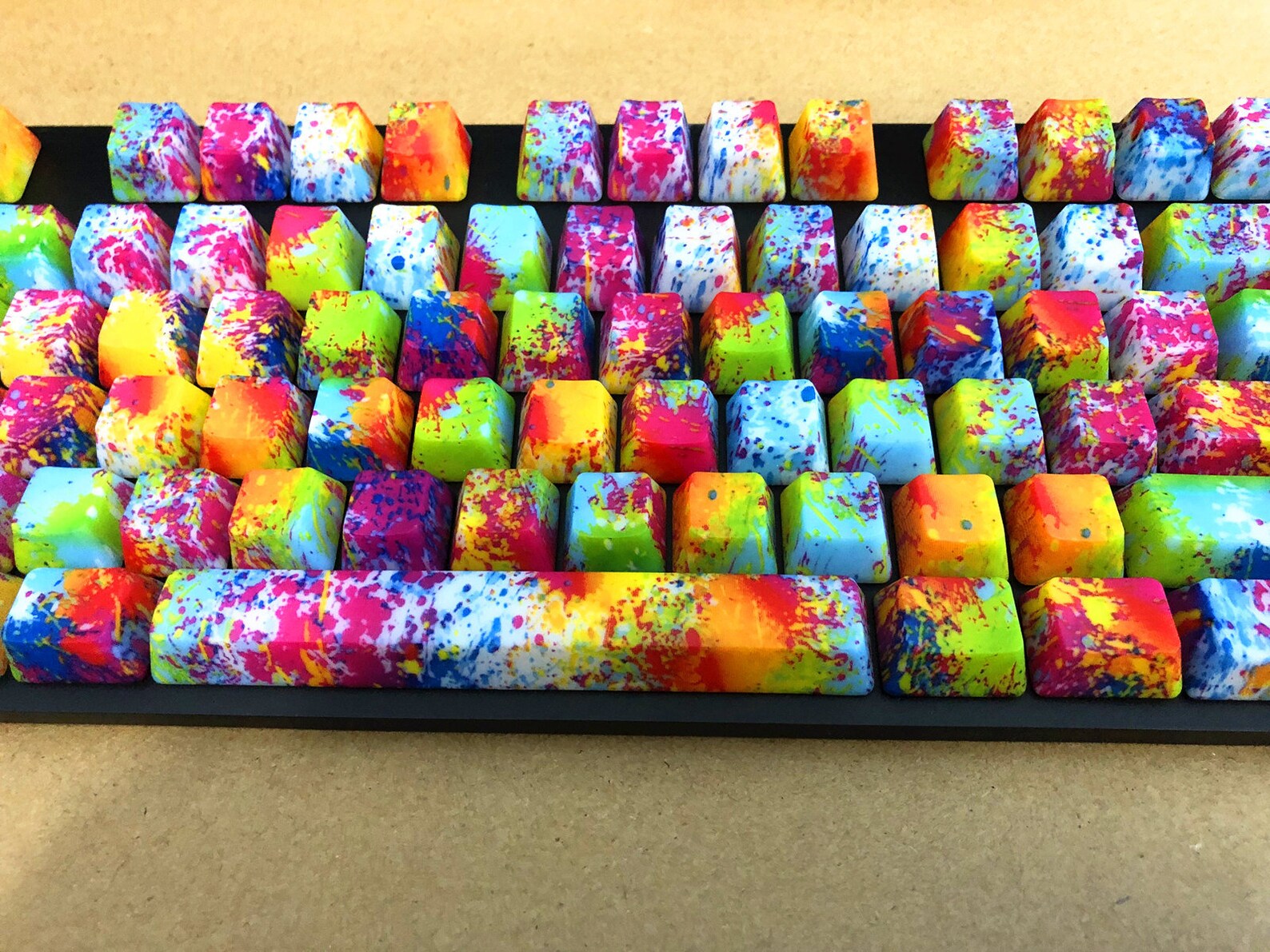Handmade Colourful Painting Style Keycap OEM Height Backlit Etsy UK