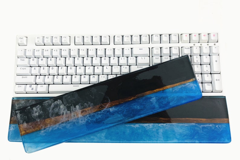 Resin & Wood Wrist Rest Handmade Natural Solid Wood Resin Etsy