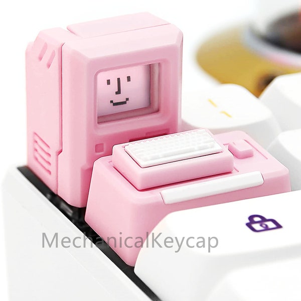 Esc + Tab Keycap Artisan Mechanical Keycaps 80's mac Macintosh Shape Retro Key Caps Gift Collection For Cherry MX Mechanical Gaming Keyboard