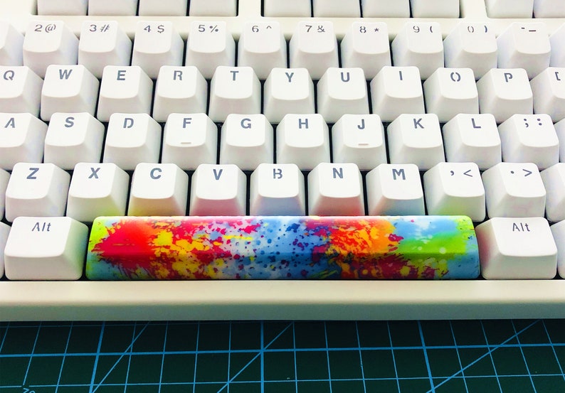 6.25X Handmade Colourful Painting Keycaps OEM Height Backlit Etsy
