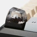 Mount Fuji Wood Resin Keycap SA Handmade Natural Landscape Artisan Keycaps For Cherry MX Mechanical Gaming Keyboard