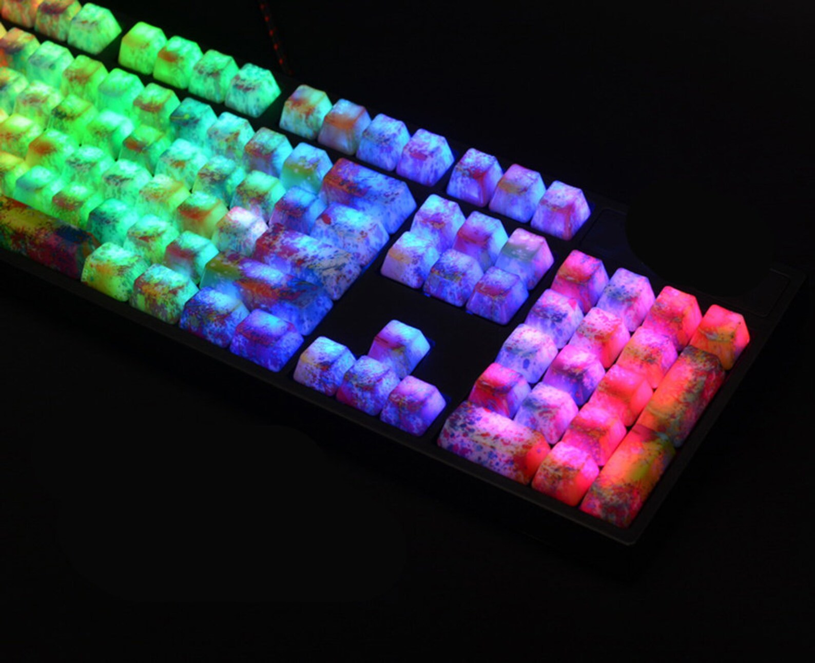 Handmade Colourful Painting Style Keycap OEM Height Backlit Etsy UK