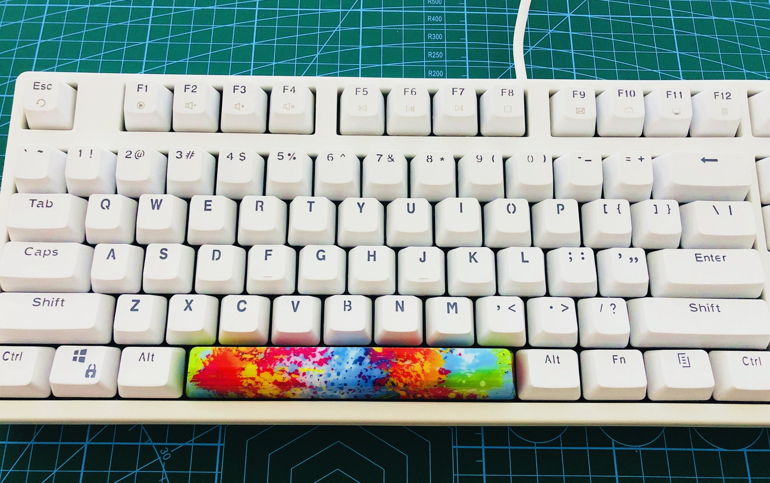 6.25X Handmade Colourful Painting Keycaps OEM Height Backlit Etsy