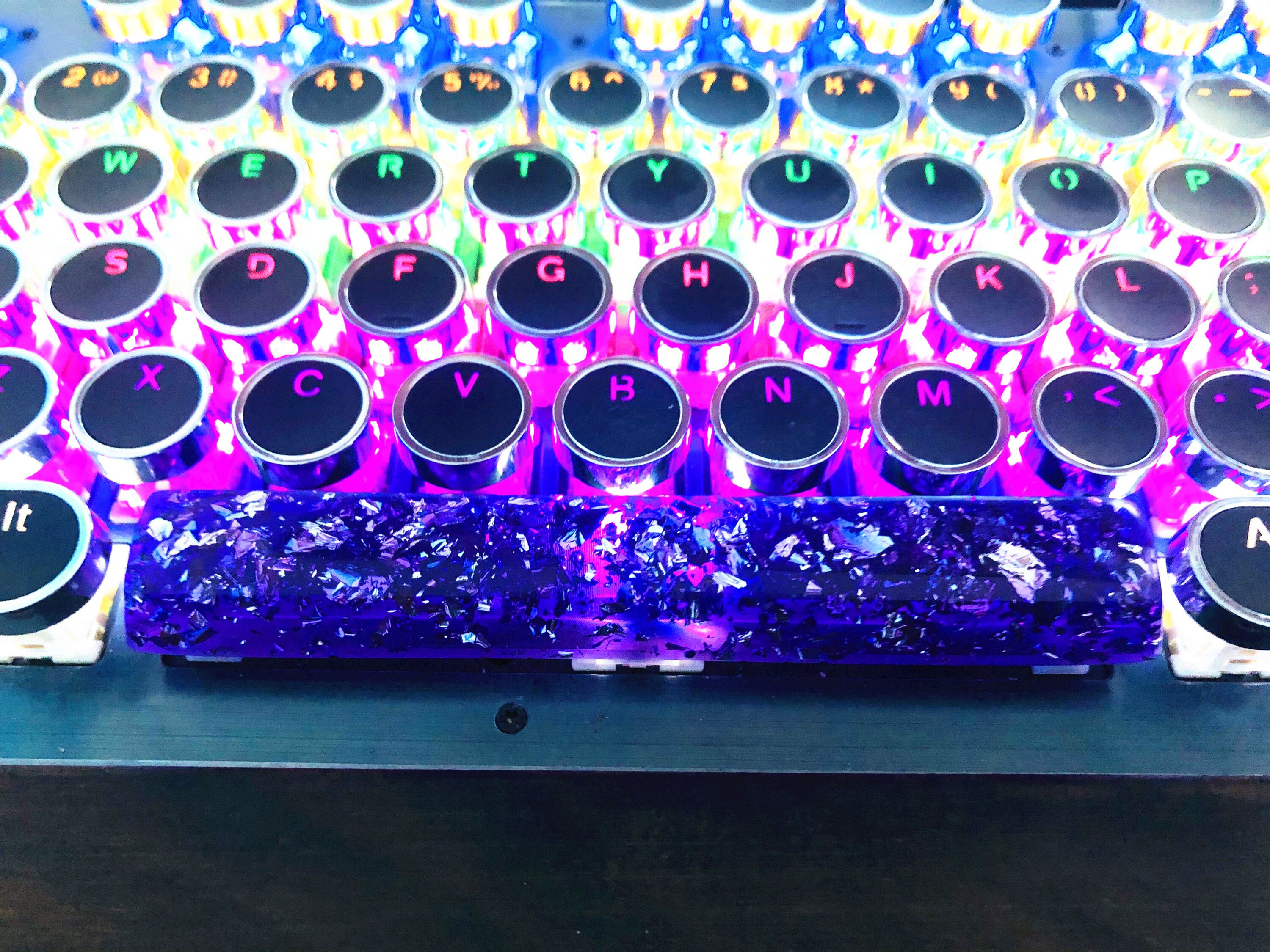 6.25X Spacebar Keycap Handmade Resin Foil Space Bar Keycaps Etsy