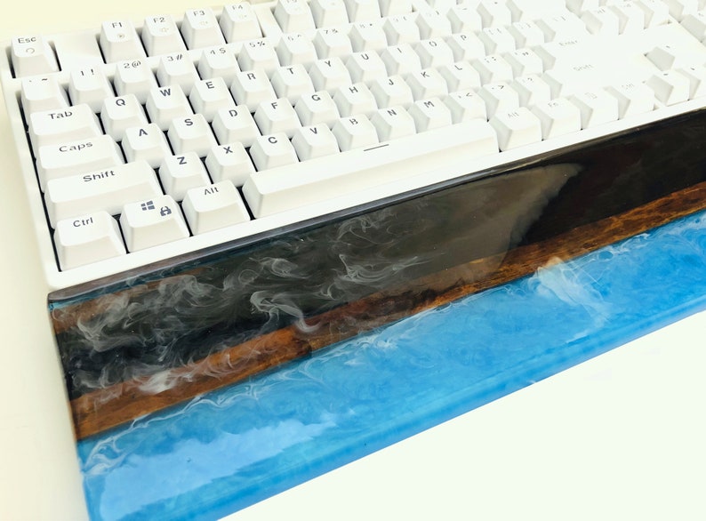 Resin & Wood Wrist Rest Handmade Natural Solid Wood Resin Etsy