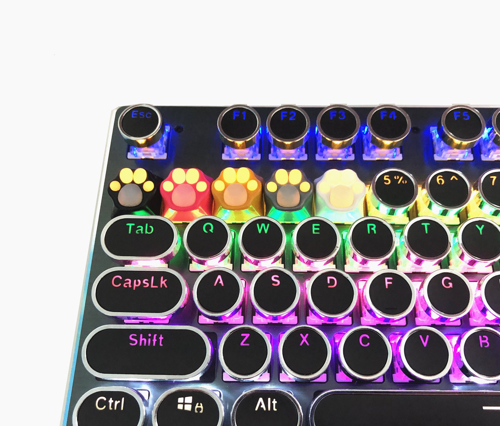 Cat Paws Backlit Keycap Aluminum Alloy & Silicone Keycaps Etsy UK