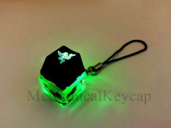 Razer Switch Tester & Green LED Light Keychain Fidget Device Clicky Keycaps  Mechanical Keyboard Pressure-relief Relax Toys 