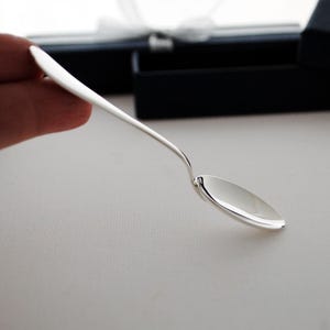 Silver baby spoon 925, personalized, baby birth gift, christening keepsake, silver birth gift, handmade