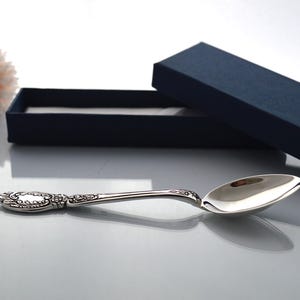 Silver spoon 925, personalized, handcurved - heavy weight, baby birth gift, christening keepsake, wedding gift, mothers day gift
