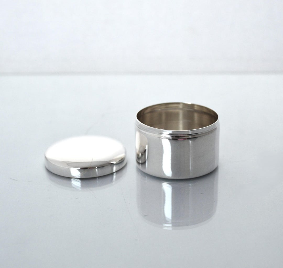 Silver Mini Box Sterling Silver 925 Mini Box, Personalized, Handmade, Minimal Design ...