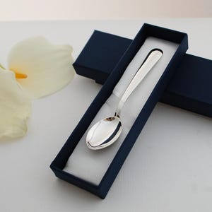 Silver spoon 925, personalized, baby birth gift, christening keepsake, silver birth gift, handmade