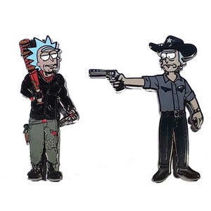 TWD, mashup, Lucile, Zombie, Rick-Sanchez-Grimes, Neagan, Hat Pin