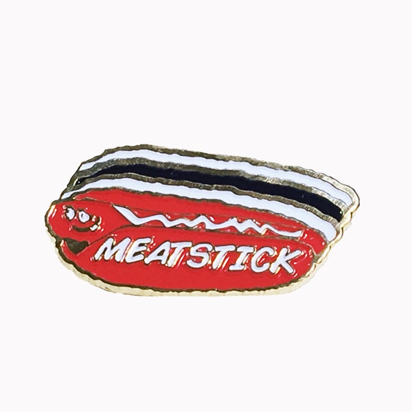 Time for the MEATSTICK Enamel Hat Pin, Phish Song Design, 3 Variants with Glitter and Glow in the Dark, Mashup TV and Phish for a great gift