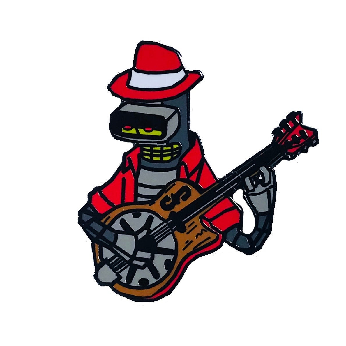 Blues Bender Hard Enamel Limited Edition Hatpins Guitar Etsy