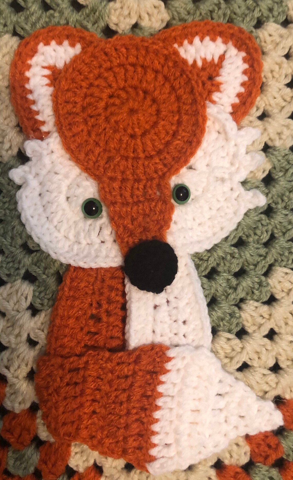 Fox Crochet Baby Blanket Baby Blanket Handmade Baby Etsy