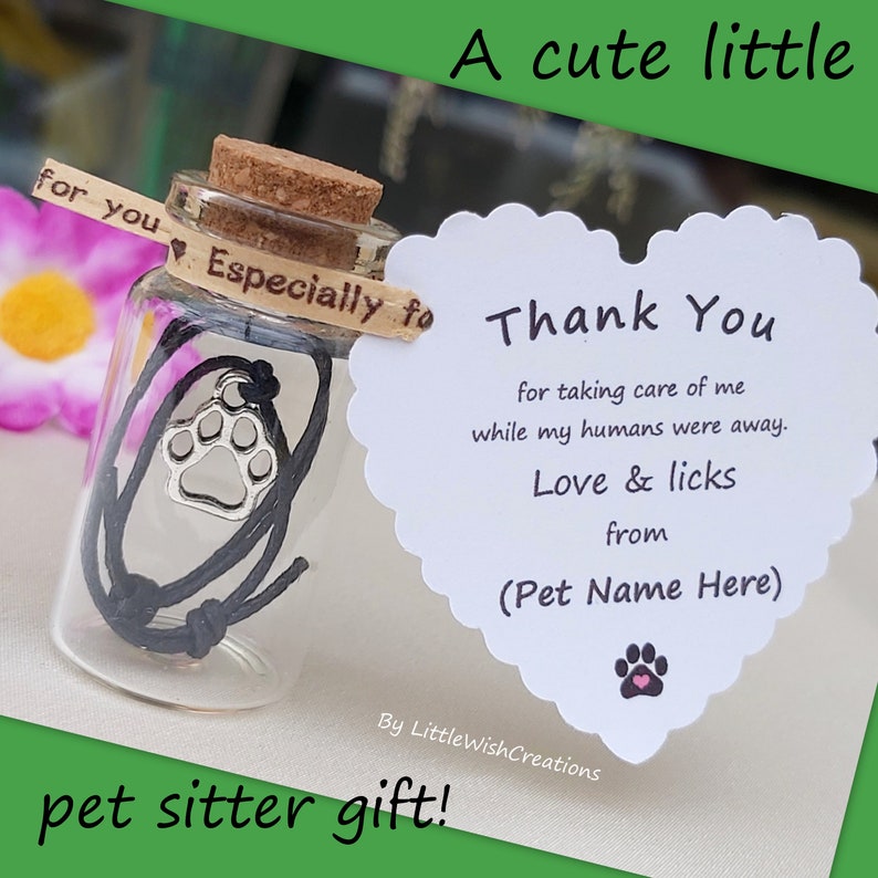 Personalised Pet Sitter Gift Thank You for Looking After Me Etsy UK