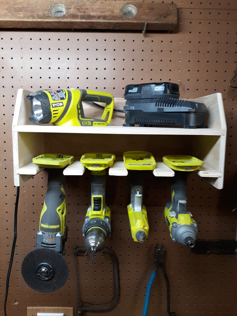 Cordless Drill Organizer Battery Charging Station Etsy