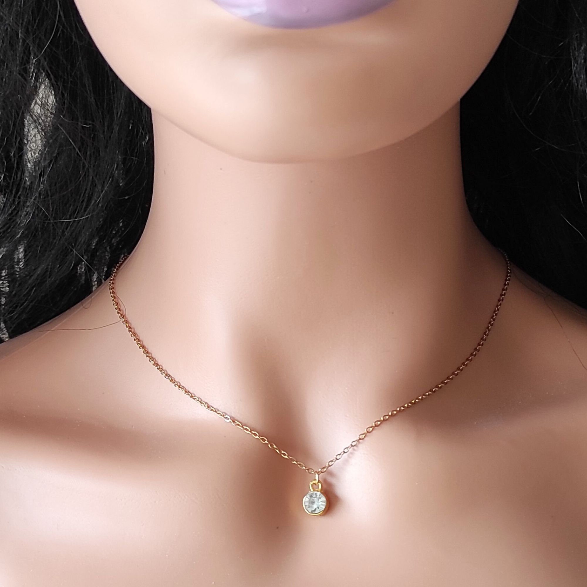 Collana con segno zodiacale + pietra portafortuna | Collana fiore nascita | Collana costellazione | Collana con nome | Acciaio inossidabile | Rosé, oro, argento, | Nascita del regalo - Italia