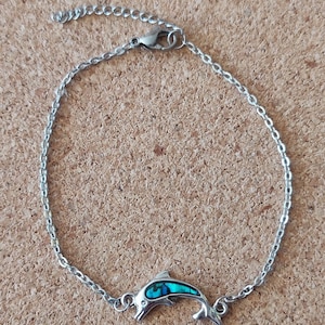 Bracelet De Cheville Dauphin En Argent Sterling 925 Et Cristal - Cadeau Pour Femme, Maman, Fille