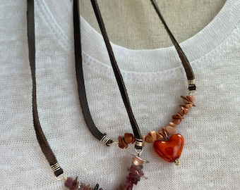 Mexican necklace, boho necklace, collar Mexicano, heart necklace, boho jewelry