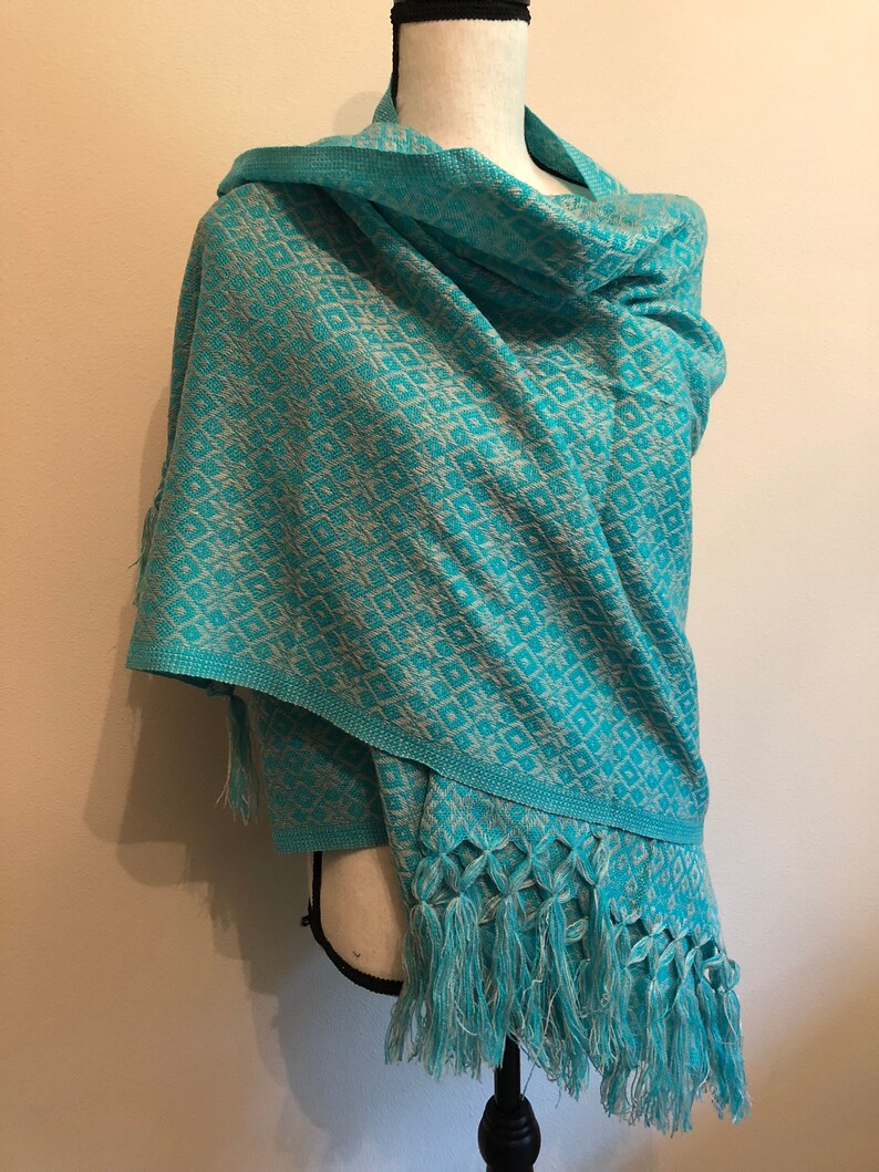 Mexican Rebozo Pink Rebozo Artesania Mexicanaboho Style Etsy