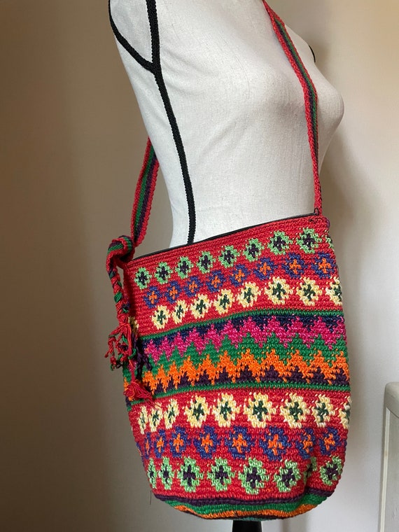 Crochet Purse With Adjustable Strap Boho Purse Crochet Bag