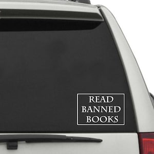 Read Banned Books Sticker Decal