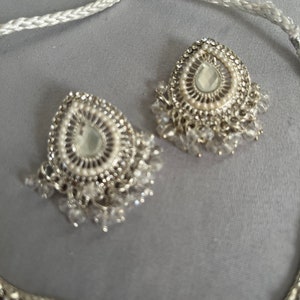 Stone With Pearl Work Necklace Set - 6255 main image 1