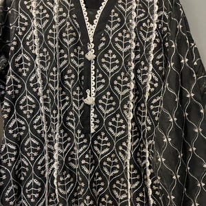 Embroidered Khaadi Net Frock Dress: Pakistani Indian L-XL