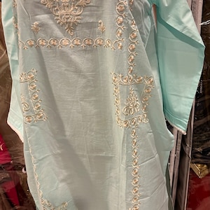 5 kurtis Pakistani/Indian soft cotton embroidered kurtis to choose from.