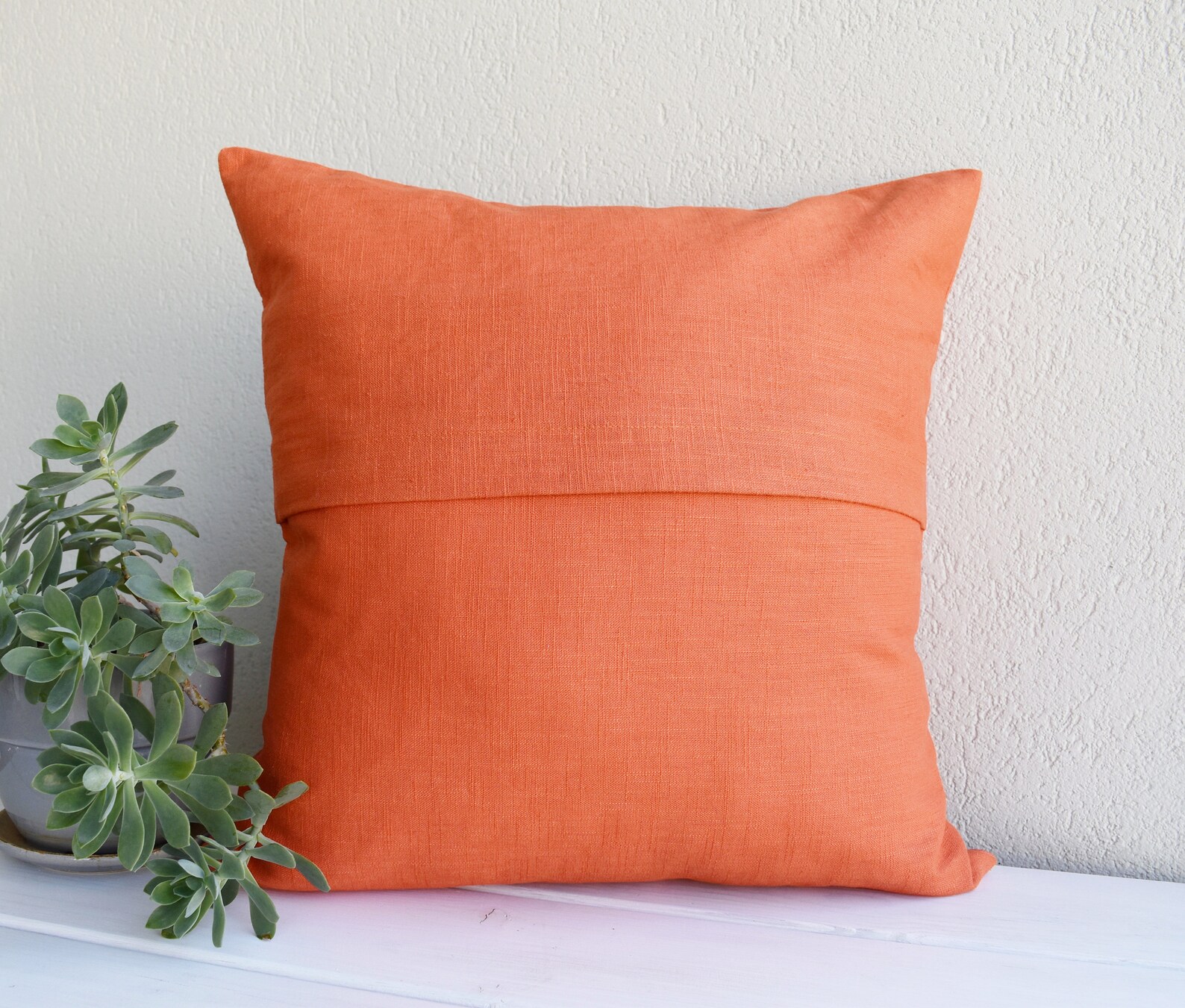 Rust Red Linen Pillow Cover rusty Red Linen Throw Pillow Etsy