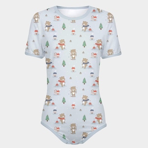 ABDL Bear-y Cozy Day Snap-Crotch Bodysuit