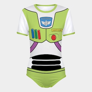ABDL Buzz Lightjahre Kostüm Snap-Crotch Bodysuit
