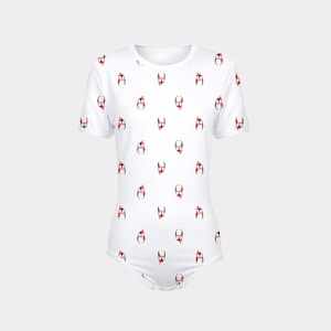 ABDL Winter Penguin Pattern Snap-Crotch Bodysuit