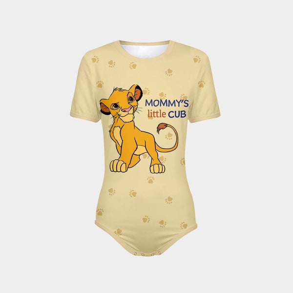 ABDL Mama's Little Cub bodysuit met drukknopen