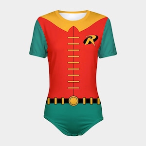 ABDL Robin Costume Snap-Crotch Bodysuit