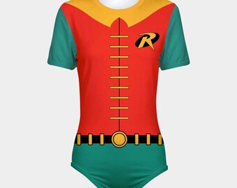 ABDL Robin Costume Snap-Crotch Bodysuit