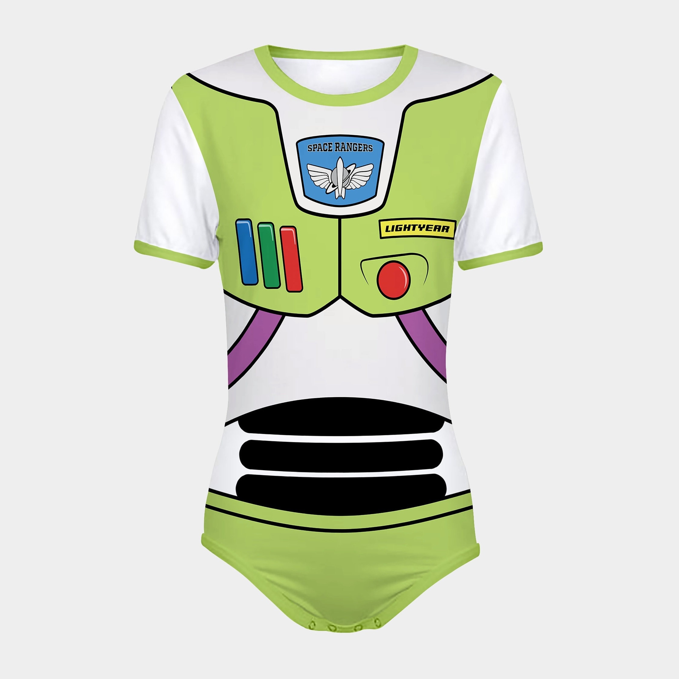 ABDL Buzz Lightyear Costume Snap-Crotch Bodysuit
