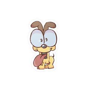 Odie Garfield Waterproof Sticker