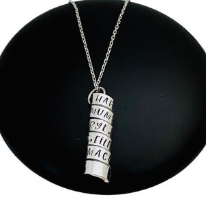 Secret Message Necklace, Birthday Gift For Wife, Personalised Spiral Necklace, Mothers Day Gift For Mum, Anniversary Gift For Girlfriend