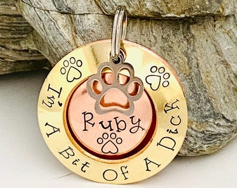Dog ID Tag, Dog Tags For Dogs, Personalised Metal Dog Tag, Funny Dog Tags, Dog Collar Tag, Cute Dog Tags, Puppy Name Tag, Unique Pet Tag
